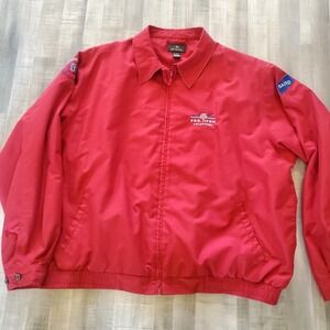 PGA Tour Pbr Open Red Golf Jacket XL Antigua Bomber Windbreaker full zip
